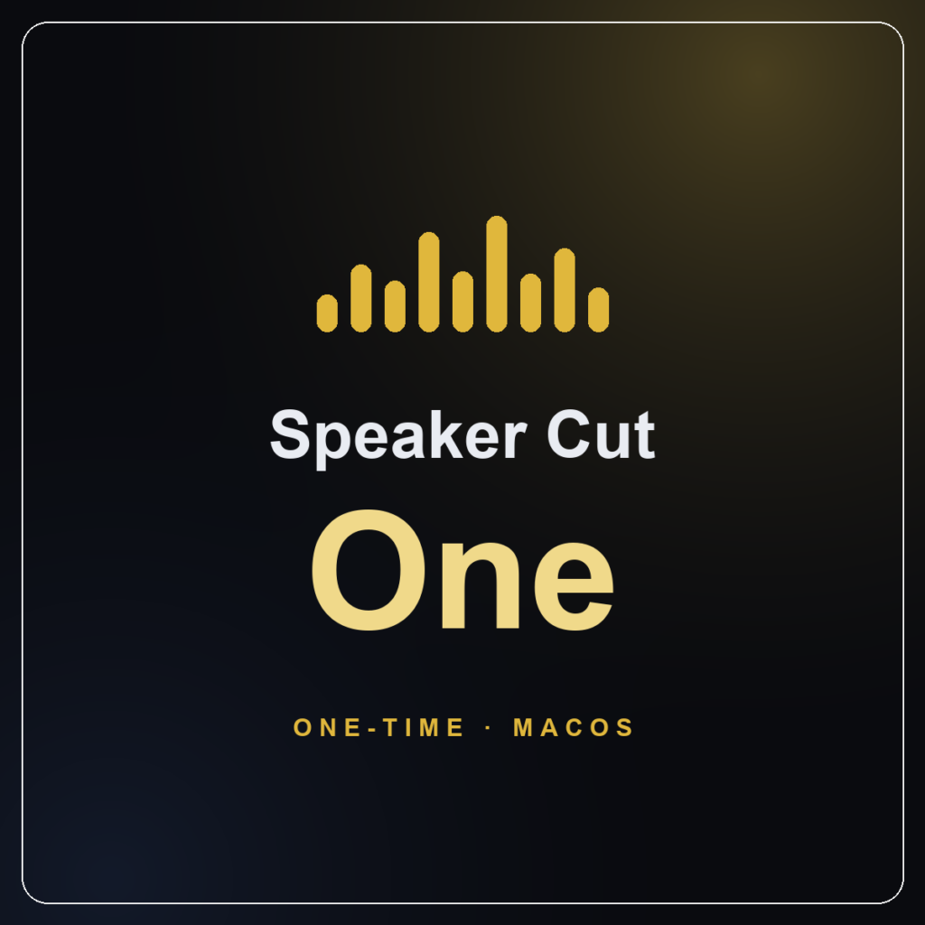 Speaker Cut One